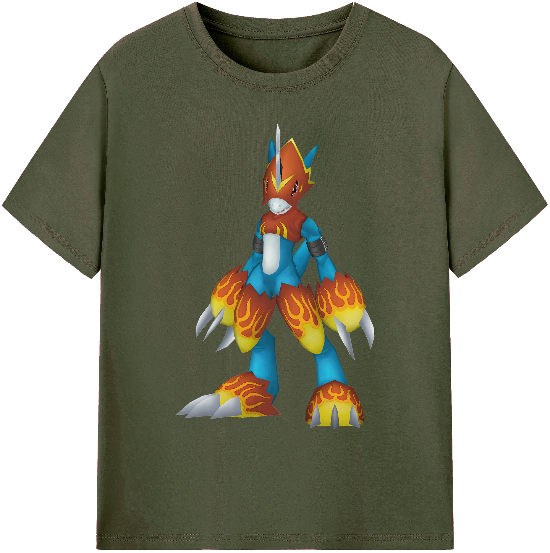 （画像用） Digimon デジタルモンスター/デジモン 綿100％ メンズ半袖Tシャツ｜肌触りやわらか＆通気性
